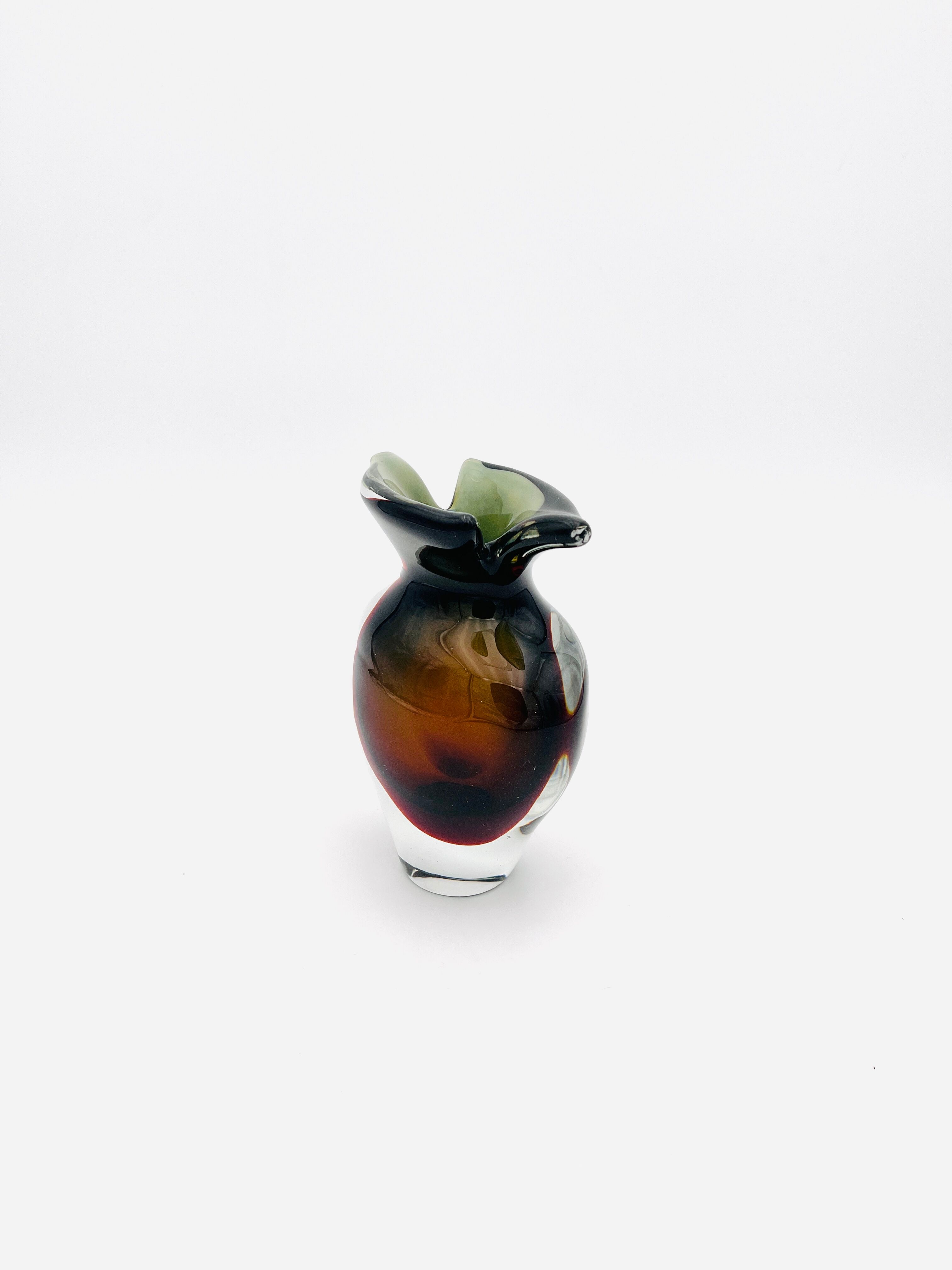 Murano Sommerso vase by Flavio Poli for Seguso 1960