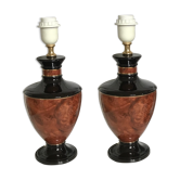 Paire de lampes vintage