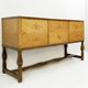 Buffet suédois en bouleau Art Déco Intarsia ,Carl Malmsten,Haga modèle 1930s