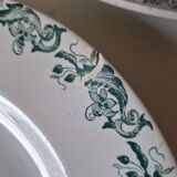 Set of 12 Saint Amand ironstone plates, Richelieu model