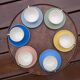 Villeroy & Boch Pastel 1960 Service – 6 Cups & Saucers – Vintage