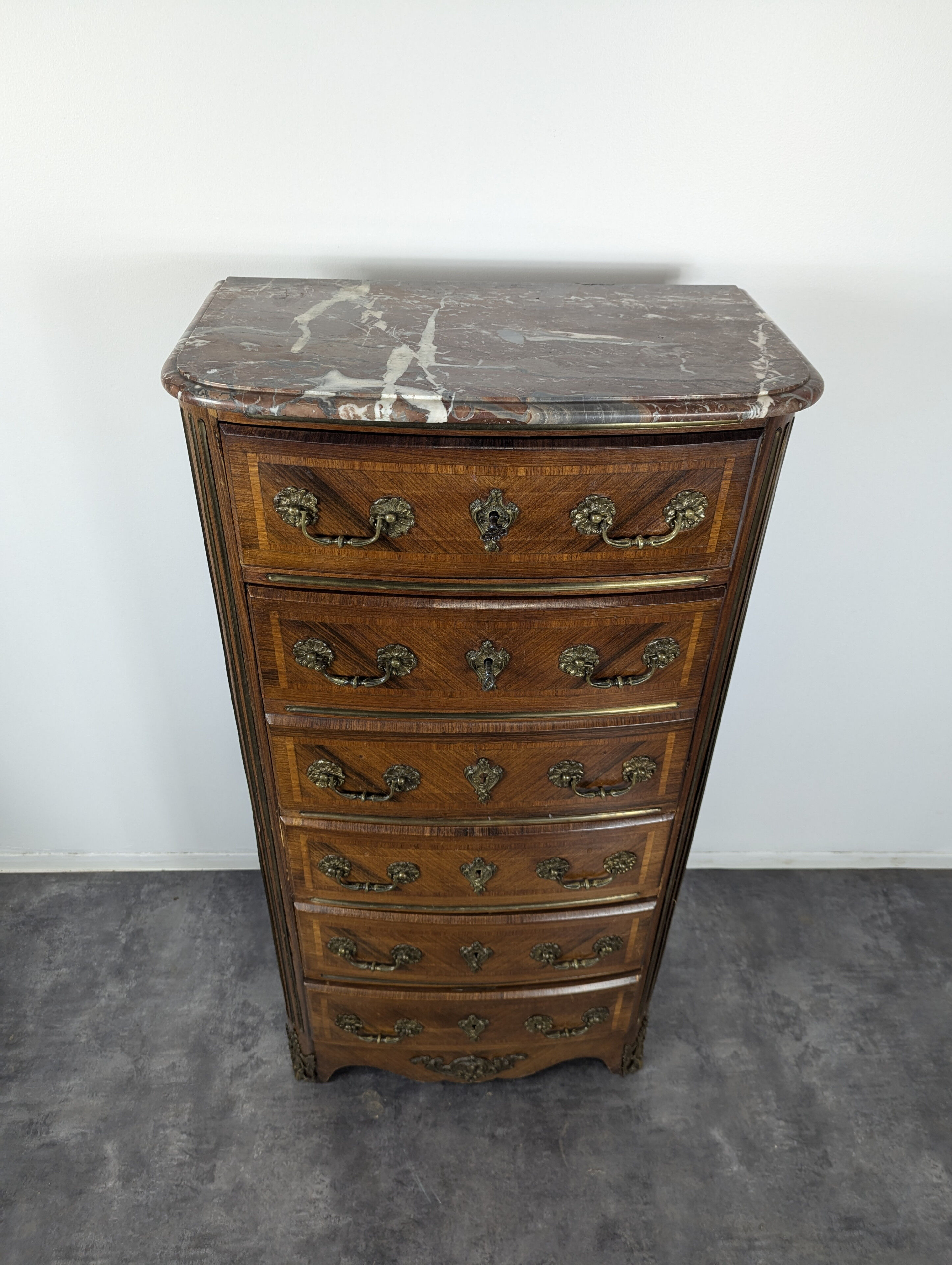 Regency style rosewood chiffonier secretary