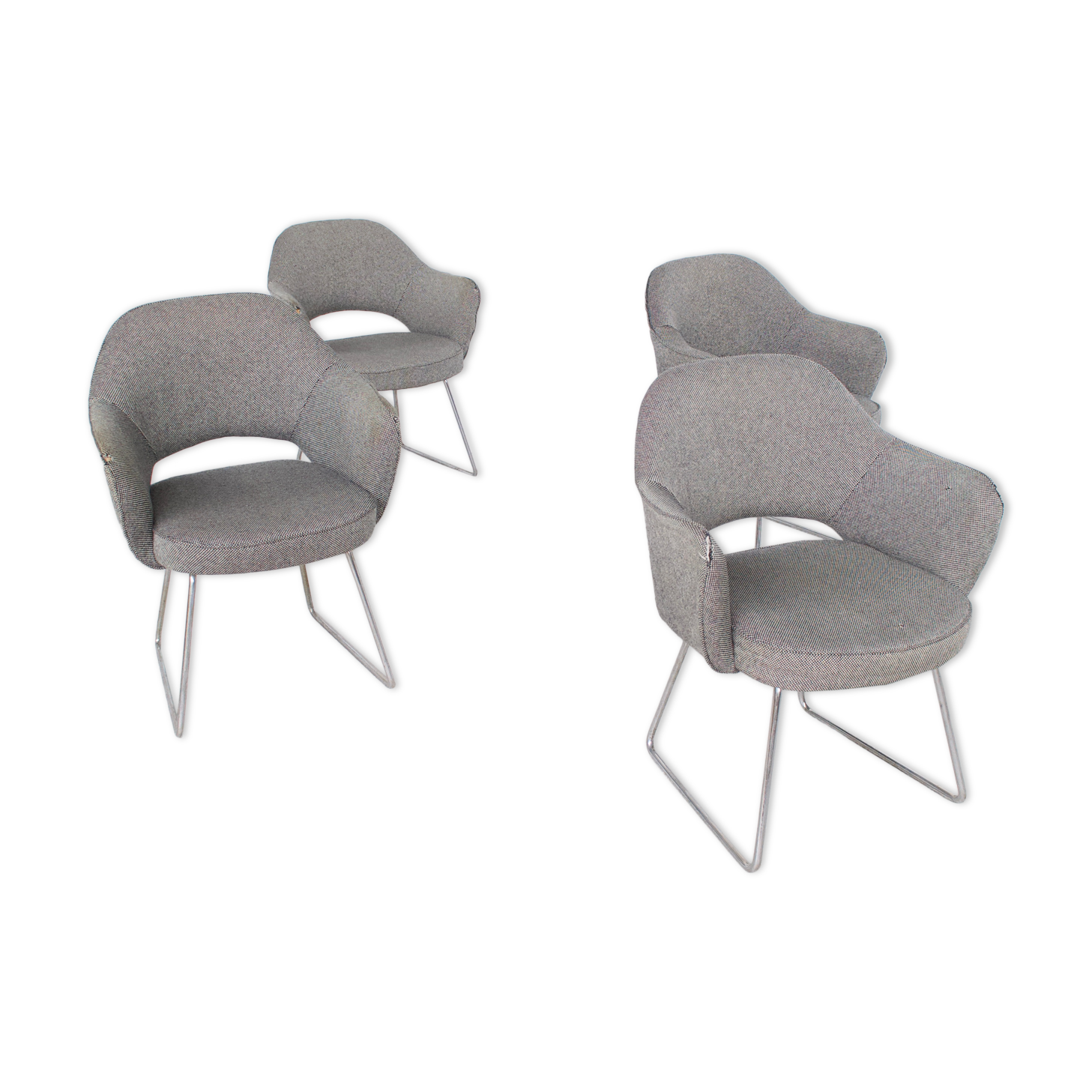 4 armchairs Knoll International 60's Eero Saarinen
