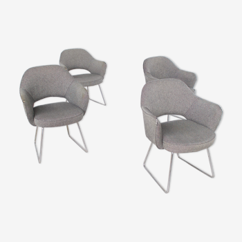 4 armchairs Knoll International 60's Eero Saarinen