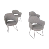4 armchairs Knoll International 60's Eero Saarinen