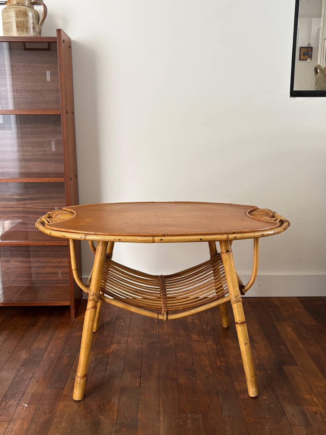 Rattan coffee table