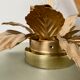 Vintage wall lamp golden leaves