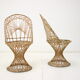 Pair of Chairs, Patio Russell Woodard Wicker Effect, 1960s