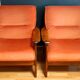 Set of 2 Danish velvet armchairs late 1960s