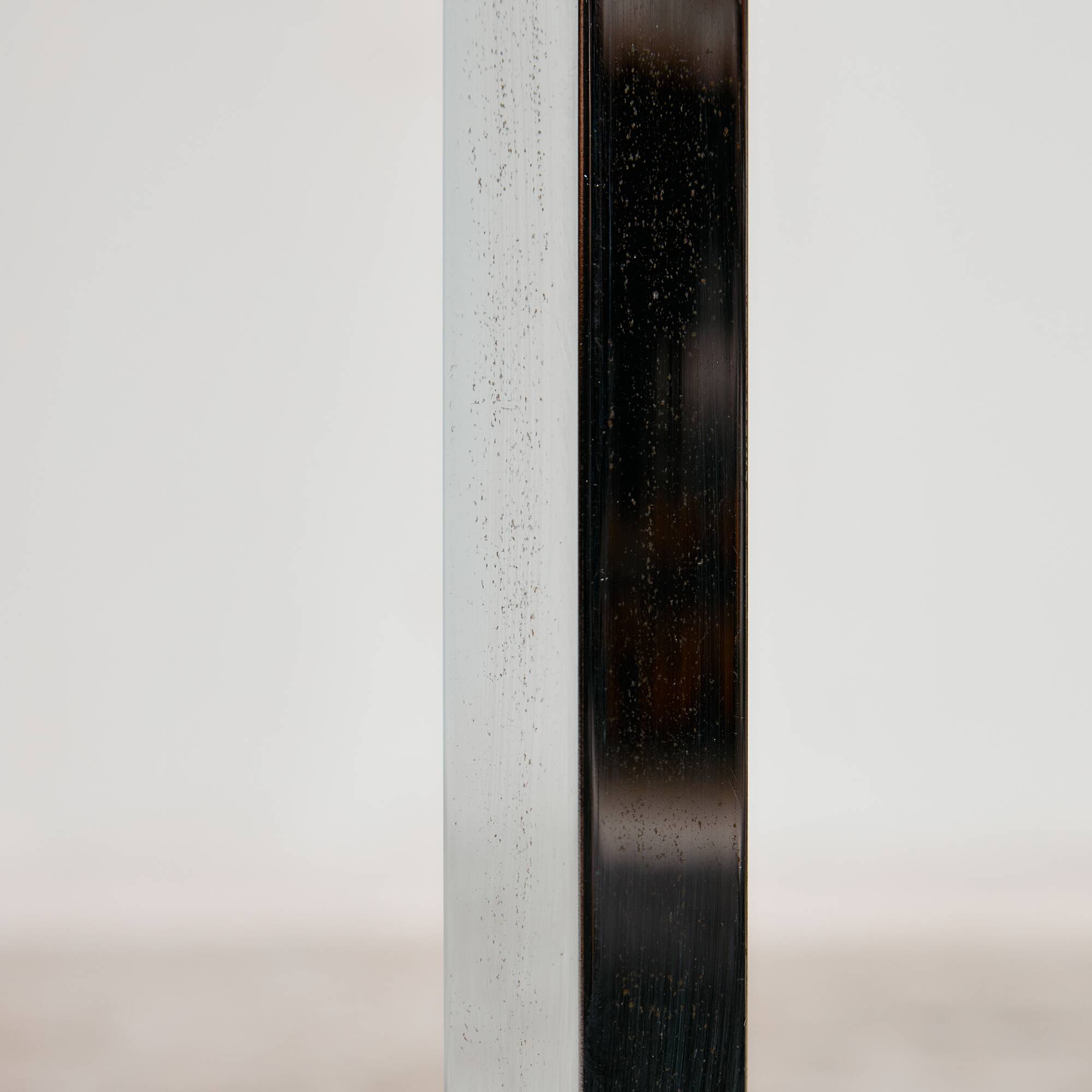 Chrome and glass coffee table