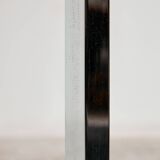 Table basse en chrome et verre