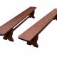 Paire de bancs de ferme 300 cm chêne