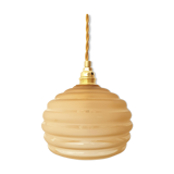 Polished glass hand lamp