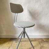 Vintage striped swivel chair