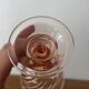 Vintage lot de 3 verres à vin Rosaline