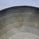 Serge Lesage blue grey vintage round carpet 70s
