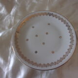 Lot of 9 porcelain dessert plates from LIMOGES