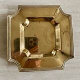 Old ashtray, pocket tray, in brass