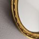 2 golden oval mirror 28 x 20 cm