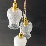 Cascade suspension with 3 tulip globes - unique creation