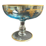 Large crystal bowl signed De Wan - Verrerie de Torino