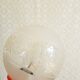 Retro orange table lamp and 70s glass globe