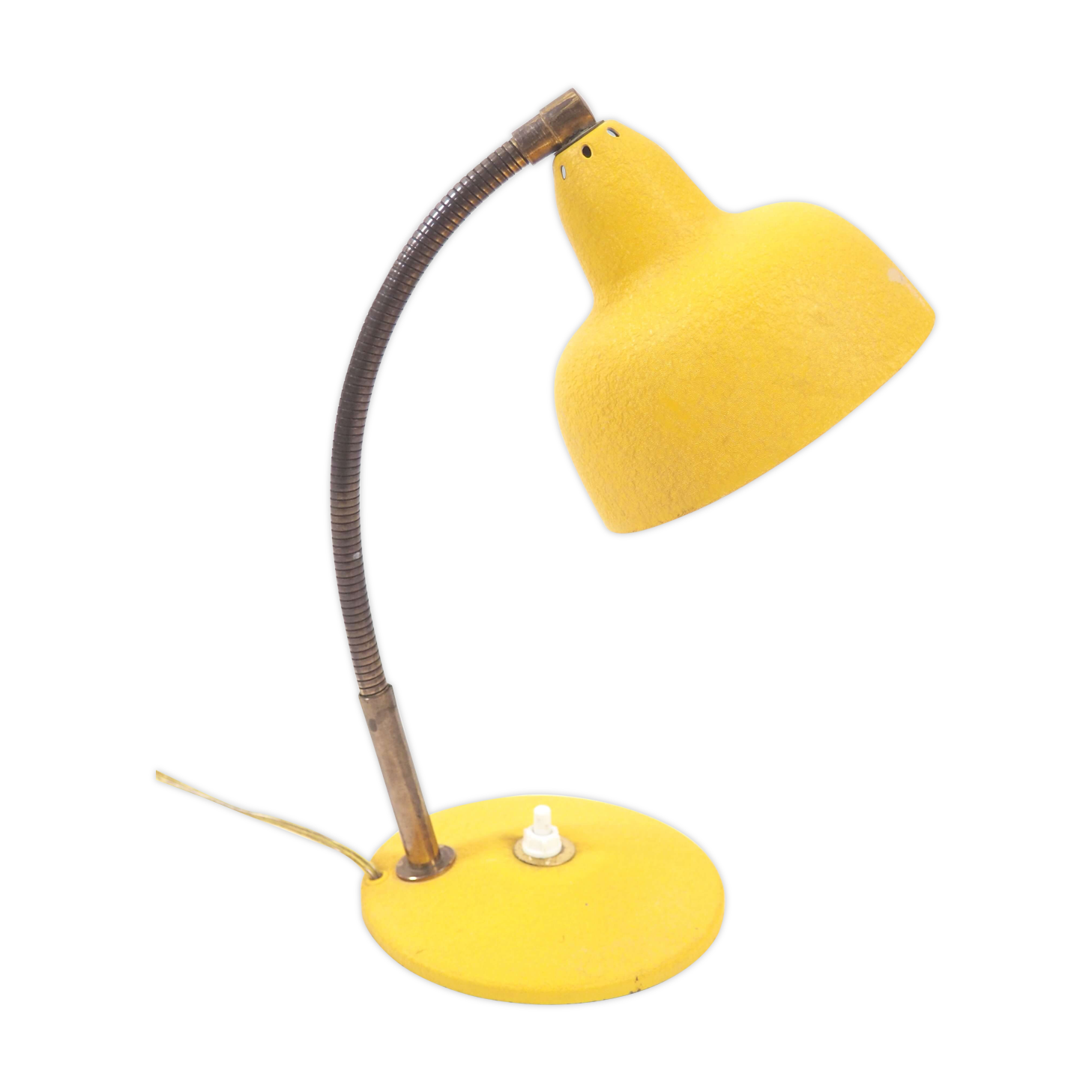 Yellow desk lamp