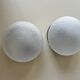 2 1930s ceiling lights in brass and frosted glass