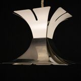 1970s Goffredo Reggiani Style Lacquer & Chrome Chandelier