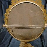 Old brass mirror