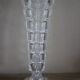 Vintage cut glass pedestal vase