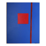 Contemporary abstract "That Red" 100x80cm