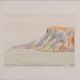 Camille combe: the mountain of bear island, original signed monotype