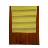 Luciano Frigerio, mod. Barium solid walnut mirror, Frigerio di Desio 1970s