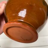 Bol en grès vernissé marron