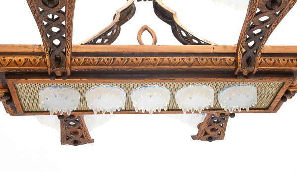 Lustre paquebot Art Déco Ezan