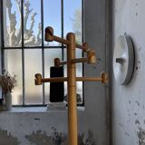 80s pine coat rack