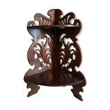 Corner shelf in mahogany carved Art Nouveau period XIX