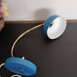 Blue and gold cocotte lamp, to table, flexible
