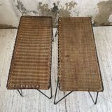 Duo of wicker tables RaouDuo of wicker tables Raoul Guysl Guys