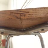 Vintage stool wood metal