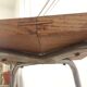 Vintage stool wood metal