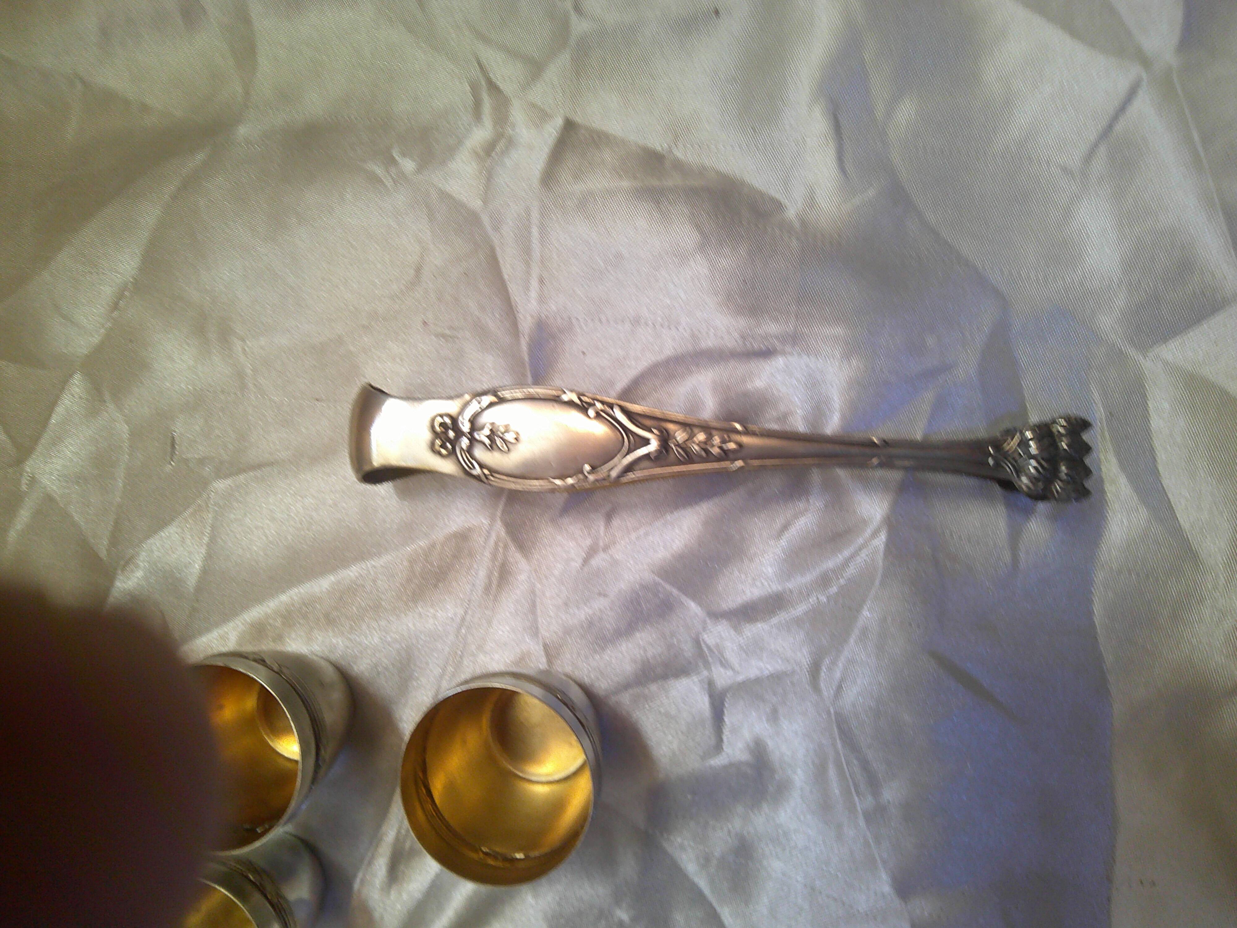 Coffret 6 gobelets en argent