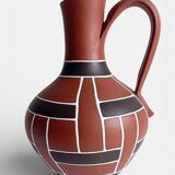 Mid-Century Modern Terracotta Pitcher by AKRU, West Germany, 1950s