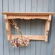 Antique solid wood wall shelf