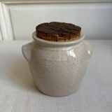 Speckled stoneware pot