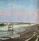 Painting "La Lagune" Marine Seaside signed and frame