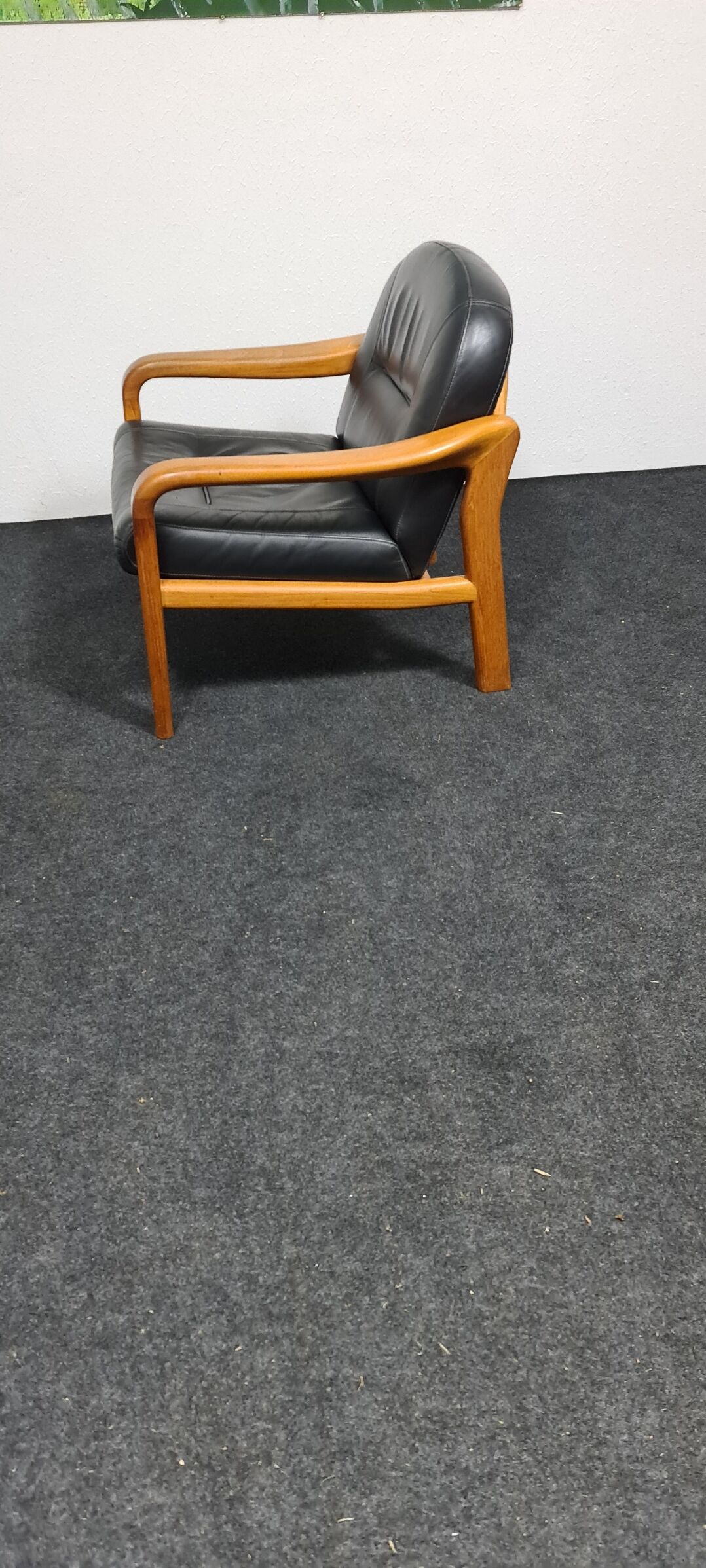 Fauteuil design danois en teck vintage par Komfort