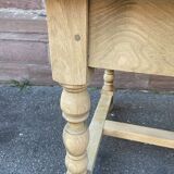 Monastery style dining table raw natural oak