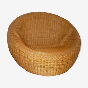 Rattan easy chair